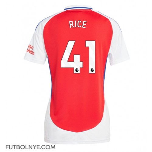 Camiseta Arsenal Declan Rice #41 Primera Equipación para mujer 2024-25 manga corta